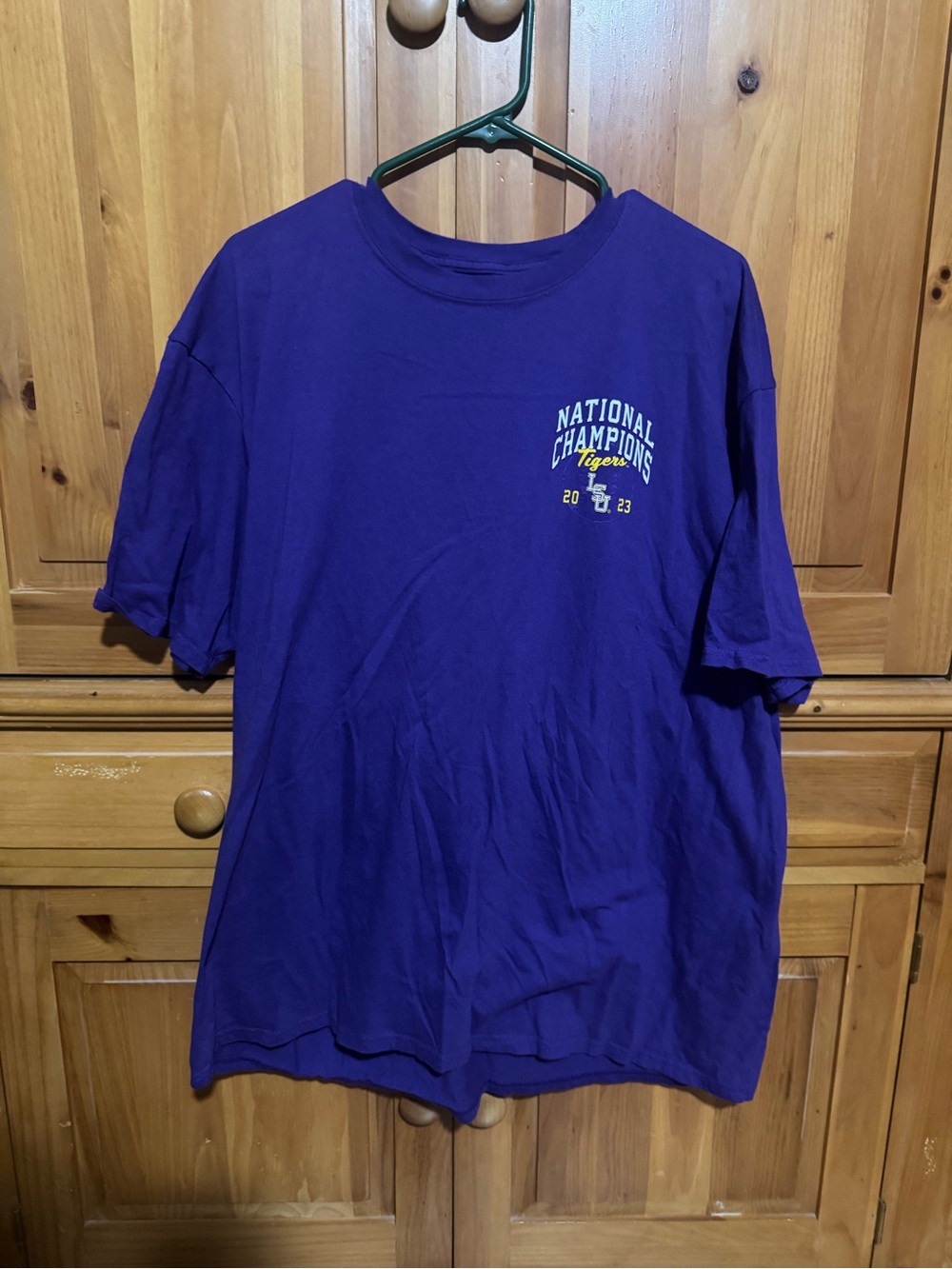 Purple LSU Baseball 'National Champions' Men’s T‑Shirt